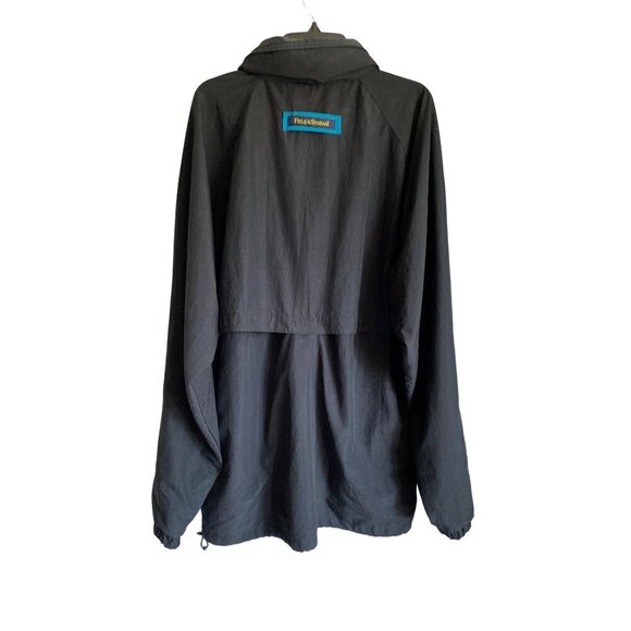 VINTAGE 80'S MEN'S FIELD & STREAM BLACK WINDBREAKER JACKET SZ 2XLT - Picture 2 of 13